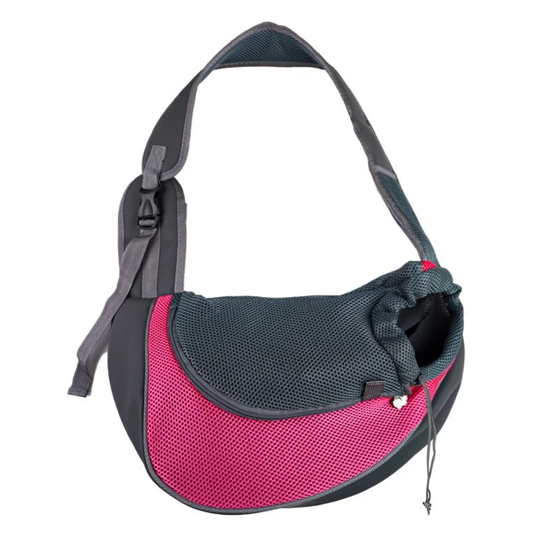 Cat inside the pet travel backpack carrier
