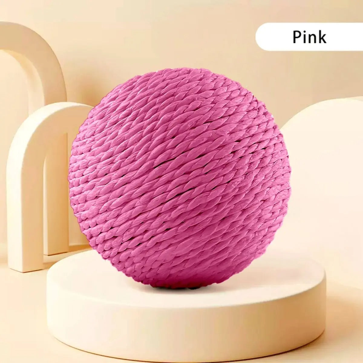 Sisal scratching ball in blue