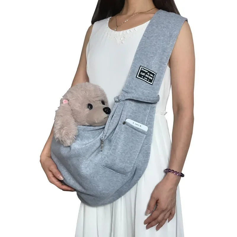 Comfort dog carrier bag in black