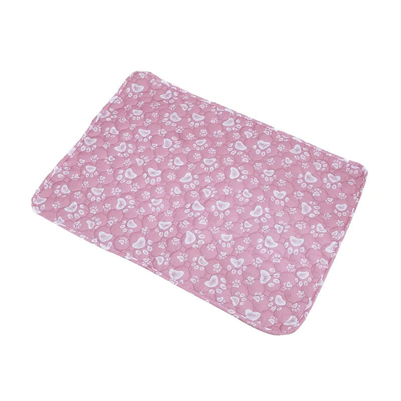 Washable pee pad in the grey cat print