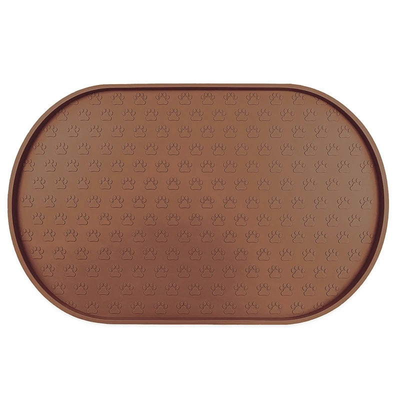 CleanFeast bowl mat in blue