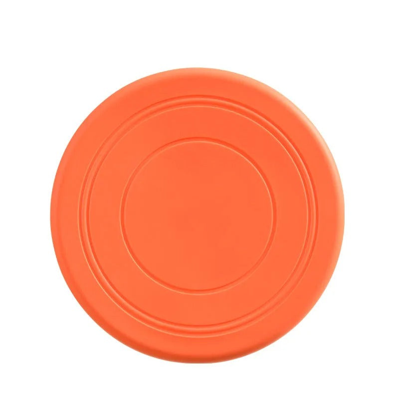 Silicone flying disc in red