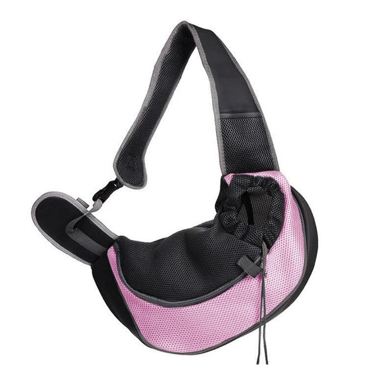 Pet travel backpack carrier in red