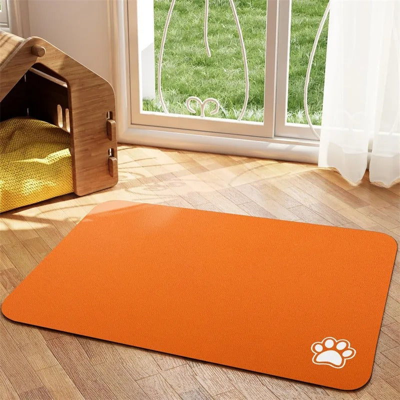 Pet feeding mat in pink
