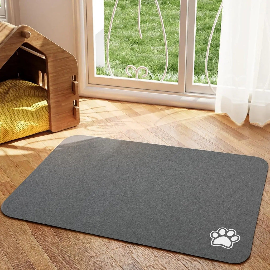 Pet feeding mat in purple