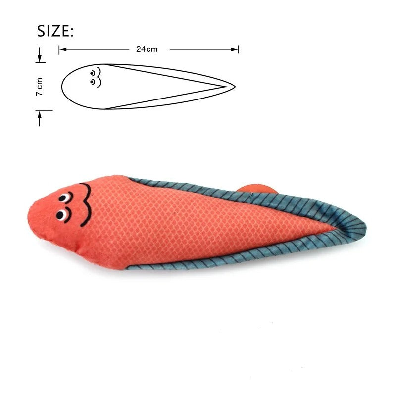Catnip 3D fish cat toy detail