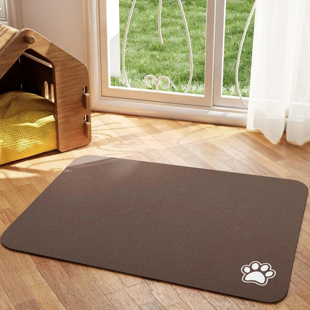 Pet feeding mat in orange