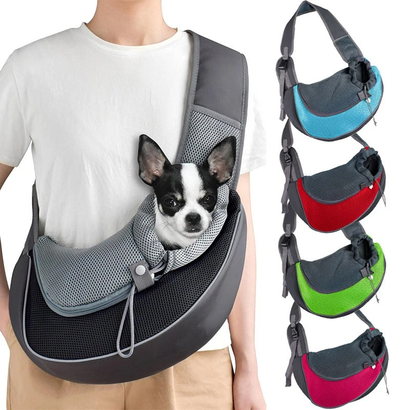 Pet travel backpack carrier in pink