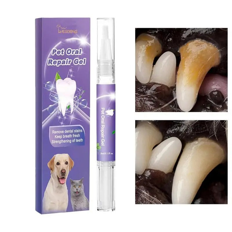 Pet dental gel pen 2 pack packaging