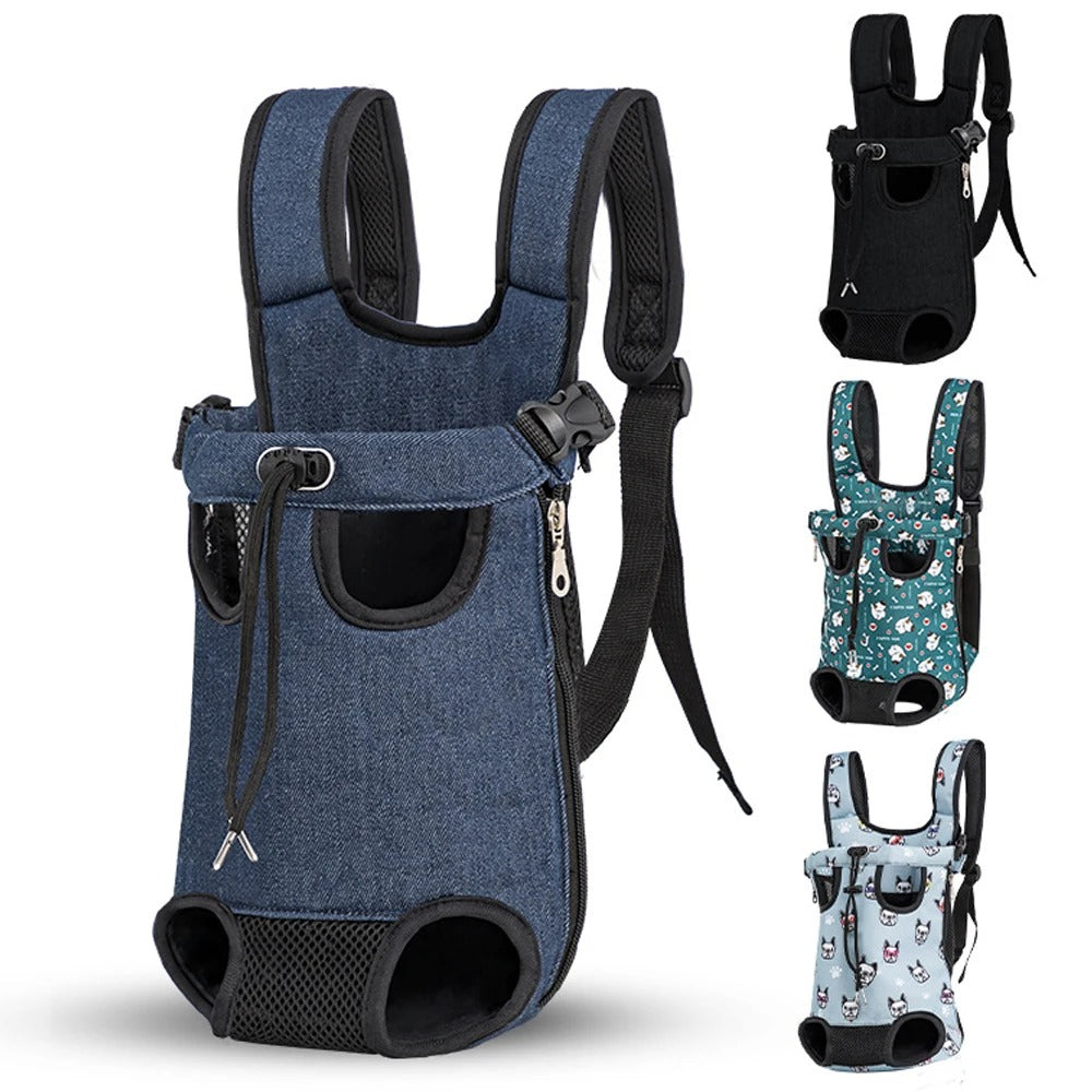 Outdoor Dog Carrier Bag — Check Print