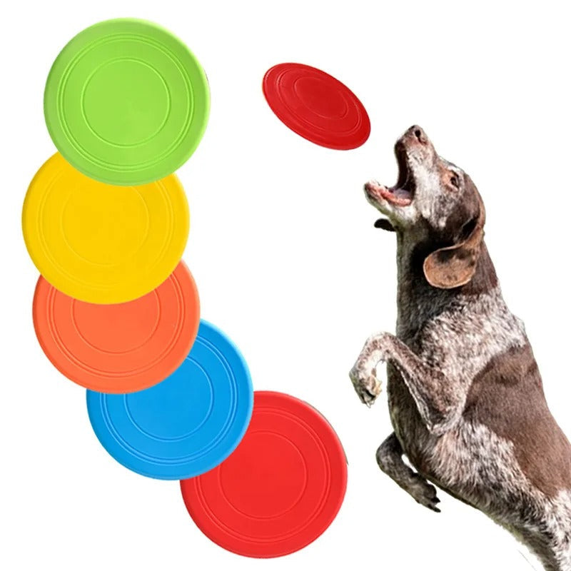 Floating flying disc dog toy