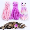 Cuddly octopus cat toy