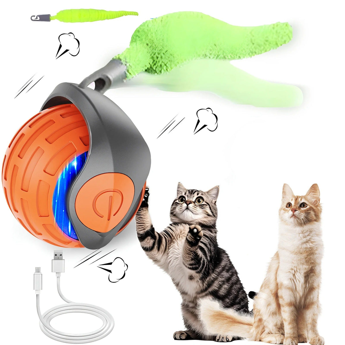 SmartBall automatic rolling cat toy
