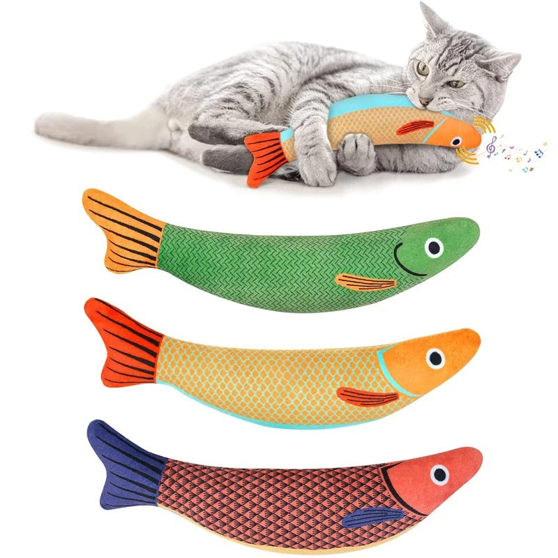 Catnip 3D simulation fish cat toy