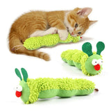 Caterpillar catnip dental cat toy