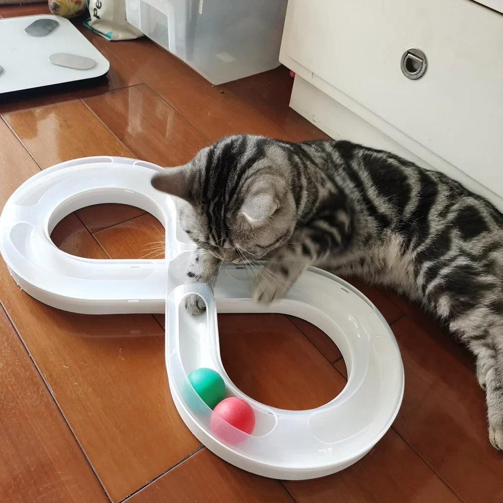 Turntable cat teaser toy
