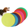 Silicone flying disc dog toy in seven colours