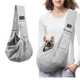 Cotton comfort dog carrier bag