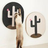 Wall-mounted cat scratching board