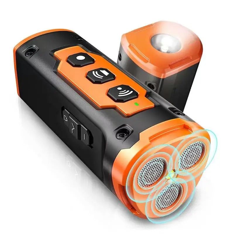 Ultrasonic dog trainer in black and orange
