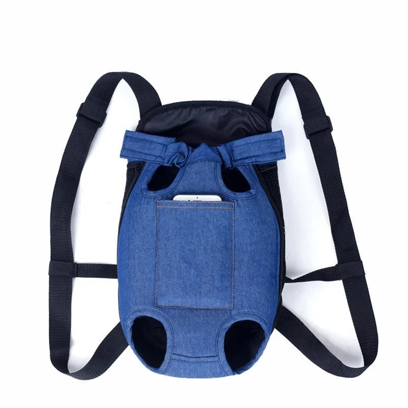 Ergonomic shoulder straps of the dog carrier bag
