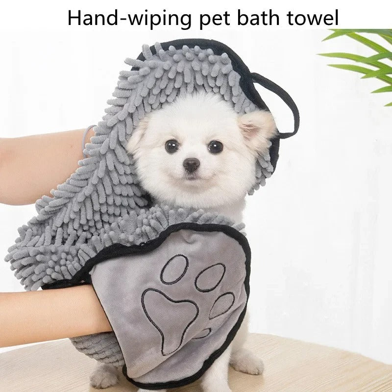 PawDry super-absorbent pet bath towel shown in all colours