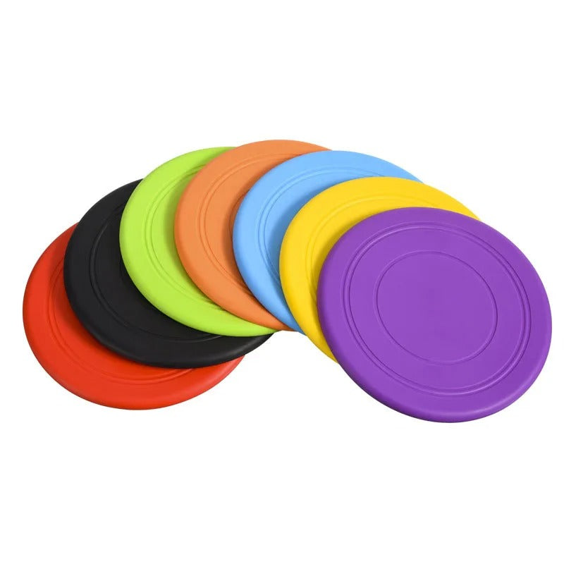 Silicone flying disc in blue