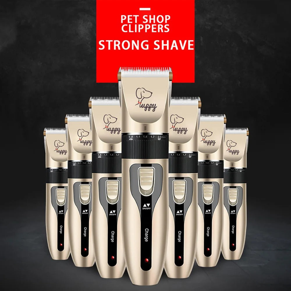 Premium kit contents with the pet clippers
