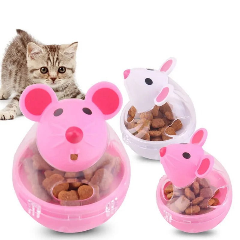 Cat rolling the MouseRoll treat toy