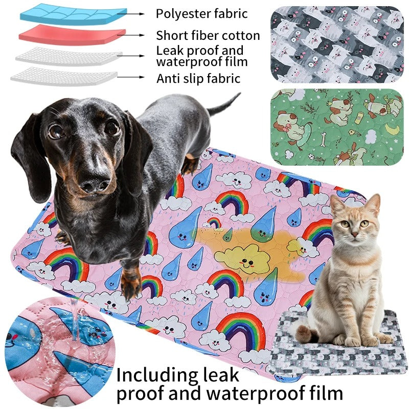 Washable pet pee pad