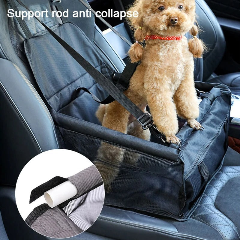Foldable pet carrier folded flat for storage