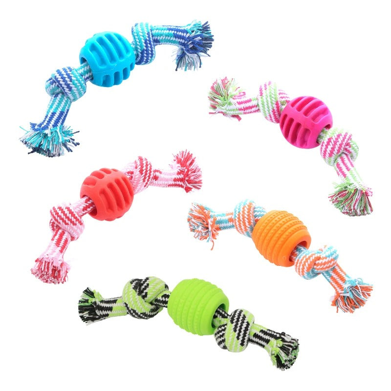 ToughRope dog toy in orange