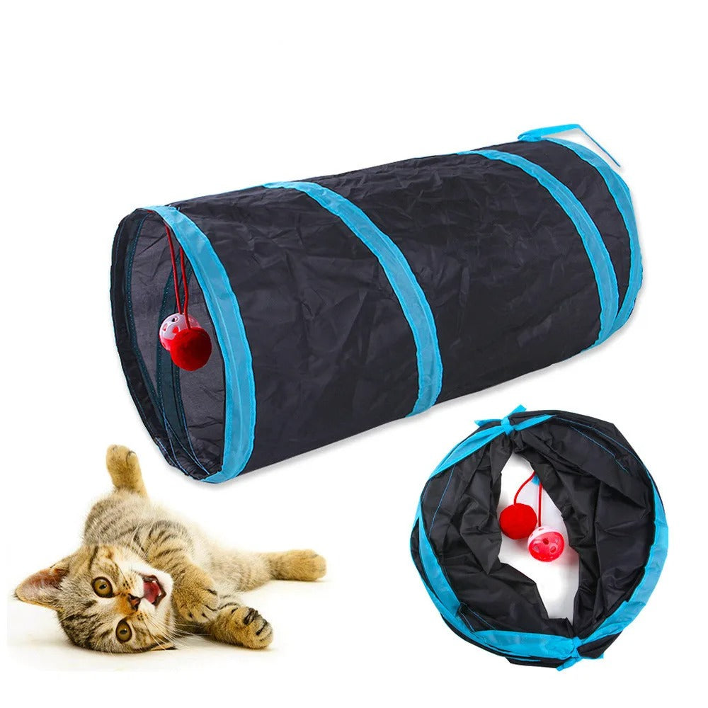 Foldable cat tunnel