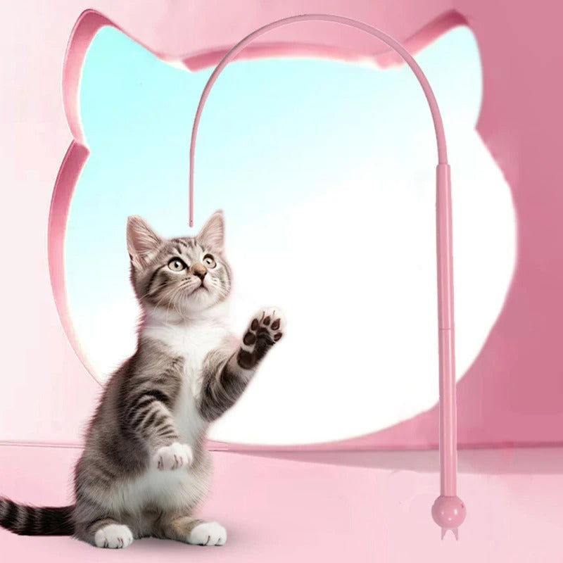 Interactive cat teaser wand