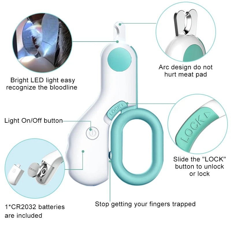 LED pet nail clippers model two