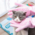 Pet grooming and bathing gloves