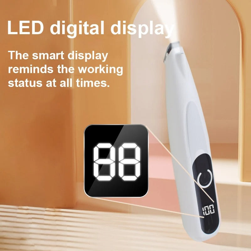 LED light on the professional pet paw trimmer