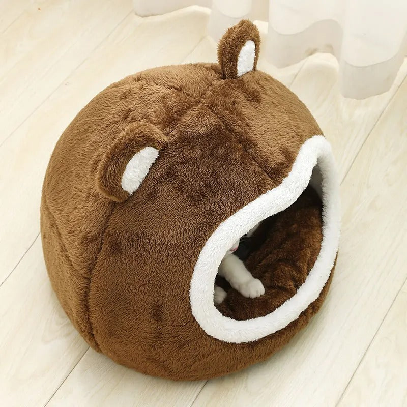Cat inside the CuddleCat enclosed house