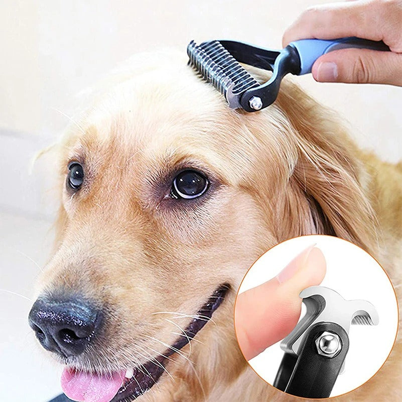 Professional pet de-shedding brush