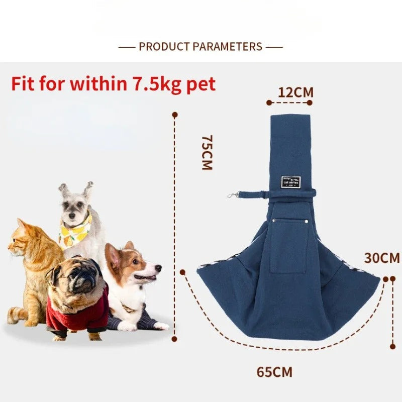 Comfort dog carrier bag in dark grey