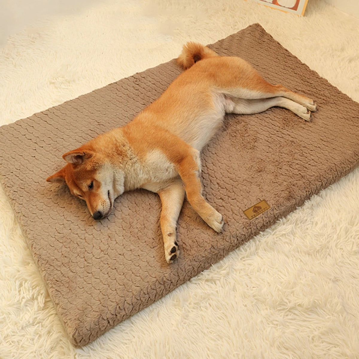ComfortPaw dog mat in caramel