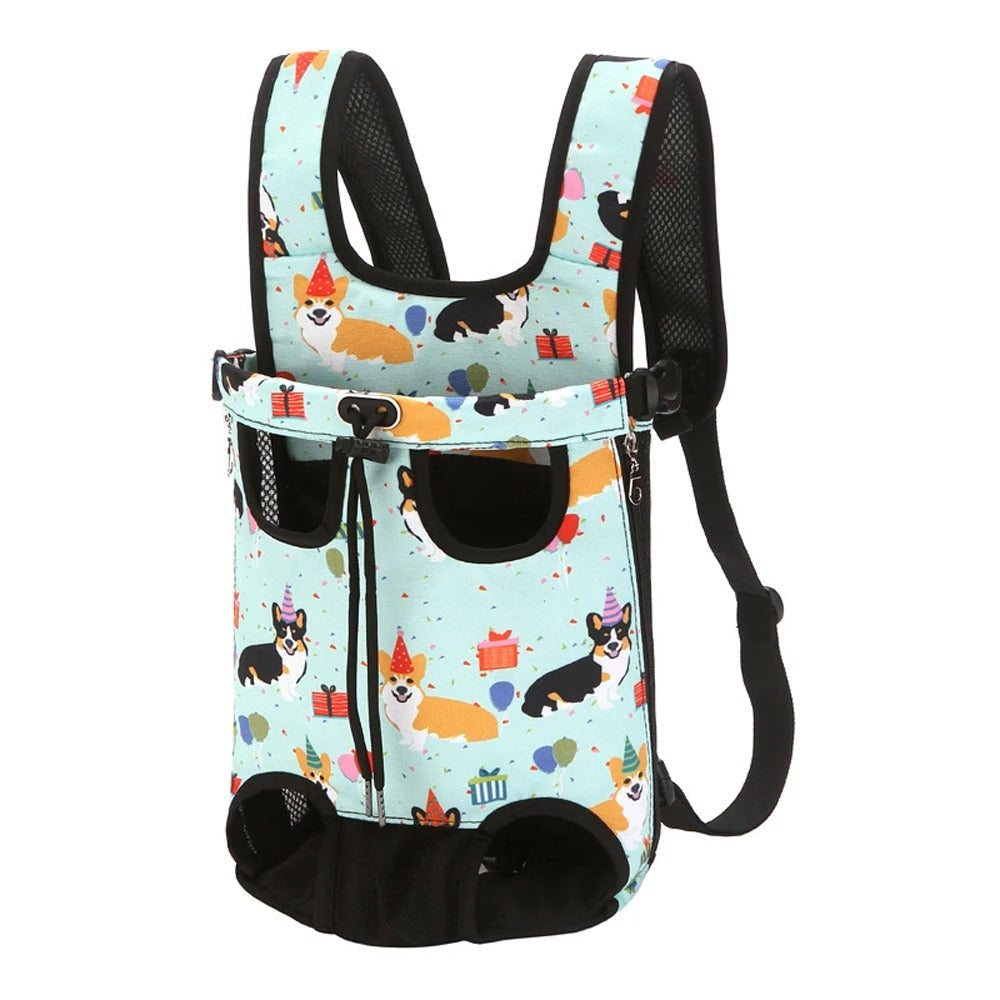 Outdoor Dog Carrier Bag — Check Print