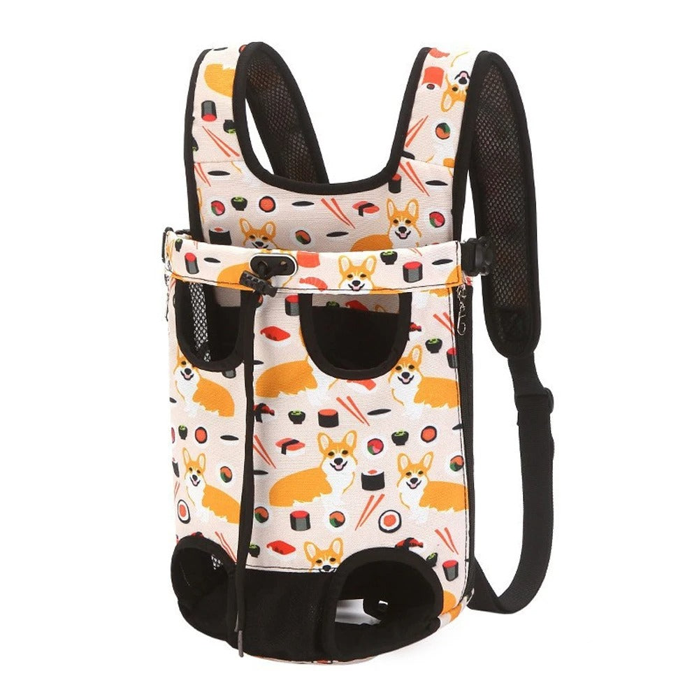 Outdoor Dog Carrier Bag — Check Print