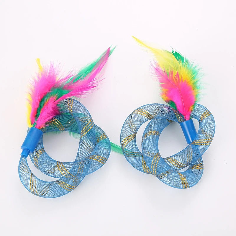 Flexible tubing of the string cat toy