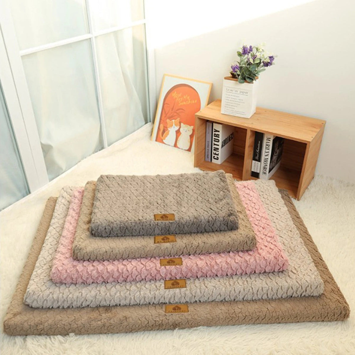 ComfortPaw dog mat in silver grey