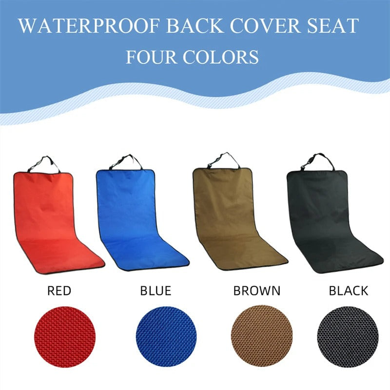 Pet car back seat cover in black