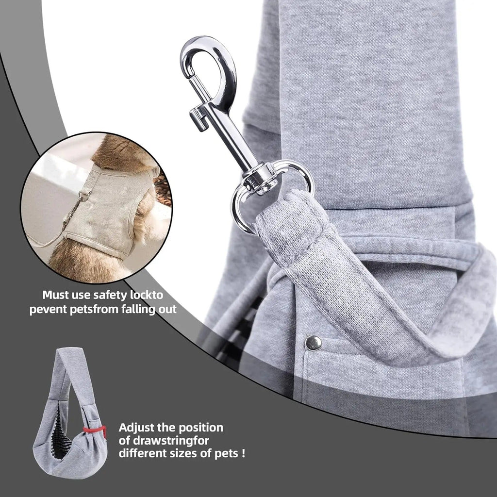 Soft cotton fabric of the dog carrier bag