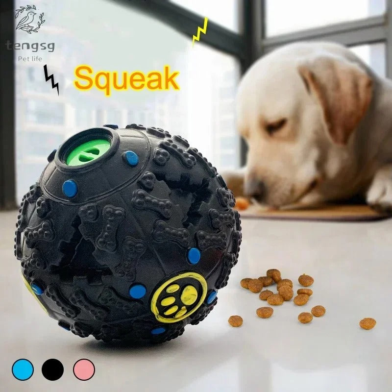 Interactive treat dispensing ball for pets