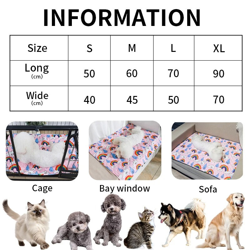 Washable pee pad in the animal print