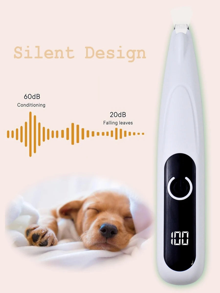 USB charging port on the pet paw trimmer